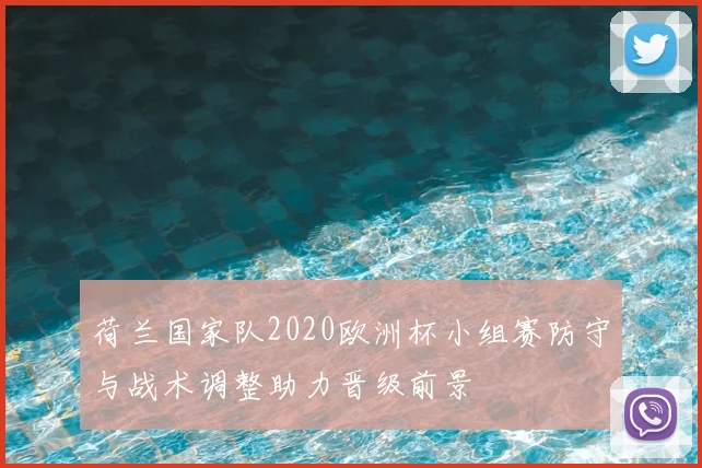 荷兰国家队2020欧洲杯小组赛防守与战术调整助力晋级前景